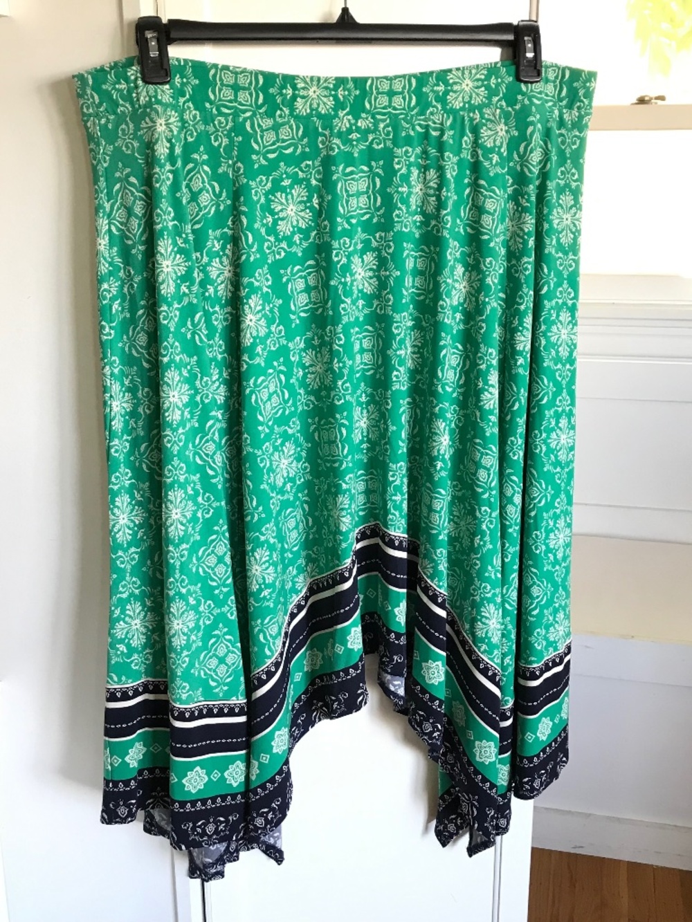 LANE BRYANT Boho Asymmetrical Midi Skirt Women’s Plus Size 22/24
